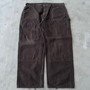 Vintage Y2K Carhartt brown double knee work wear carpenter pants